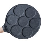 Сковорода з антипригарним покриттям 26 см для млинців, яєць та оладок, 7-секційна кругла сіра HP-39-582-C - Зображення 4