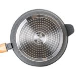 Алюмінієва глибока сковорода (2,8 л) зі скляною кришкою Ø 26 см сіра MGC HP-4-464G - Зображення 3