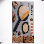 Сковорода млинниця електрична Ø20 (см) з антипригарним покриттям 600 Вт Чорний SK-07068 - Зображення 3