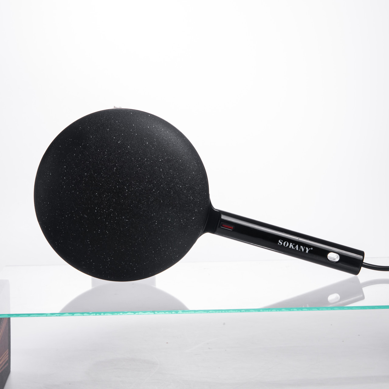 Сковорода млинниця електрична Ø20 (см) з антипригарним покриттям 600 Вт Чорний SK-07068 - Зображення 4