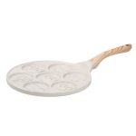 Сковорода смайл Ø 26.5 (см) на 7 секцій для панкейків бежева HP39584W