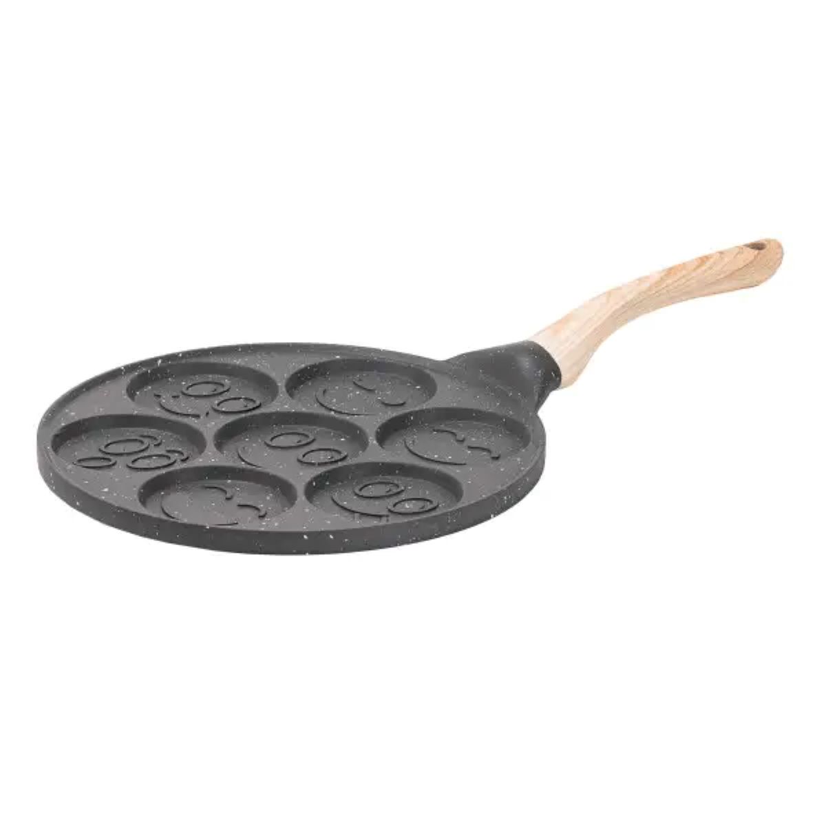 Сковорода зі смайликами на 7 секцій для млинців, оладок, яєць, сирників HP39583C - Зображення 1