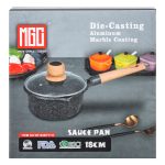 Сотейник з антипригарним покриттям 2,9 л з товстим дном Ø 18 см MGC HP-4-431CO - Зображення 7