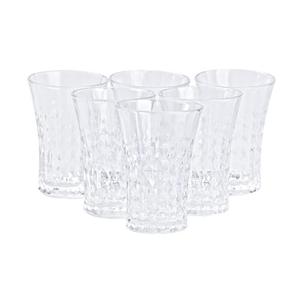 Склянки скляні набір із 6 штук по 380 мл прозорі HP4160