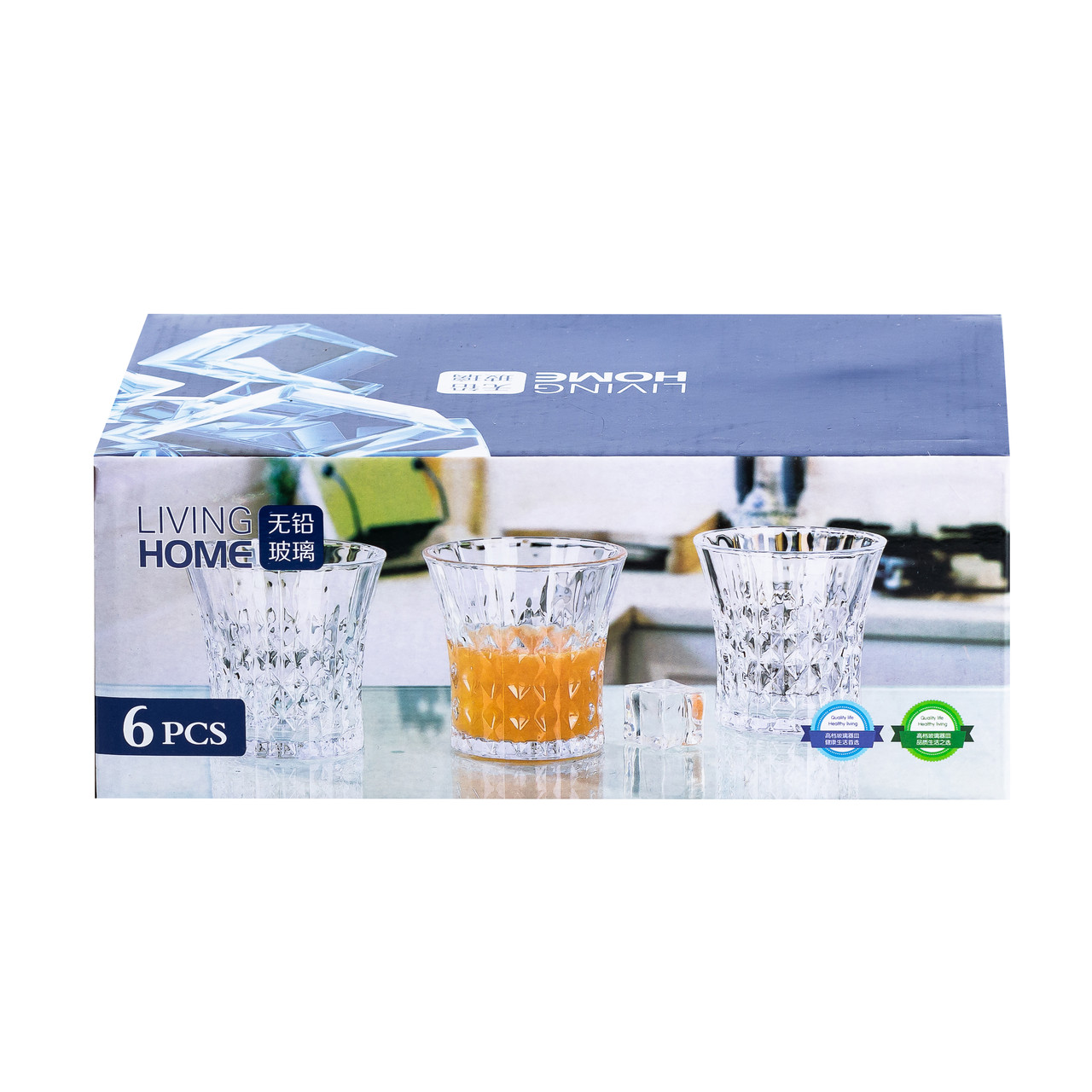 Набір склянок 6 штук по 255 мл прозорий HP4161 - Зображення 3