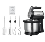Стаціонарний міксер Sokany з чашею 4 л, 1000 Вт, 5 швидкостей, 2 насадки, віночки та гаки SK-6662 - Зображення 5