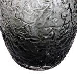 Ваза для квітів зі скла, декоративна кругла, 30 см, сіра HP-1731 - Зображення 4