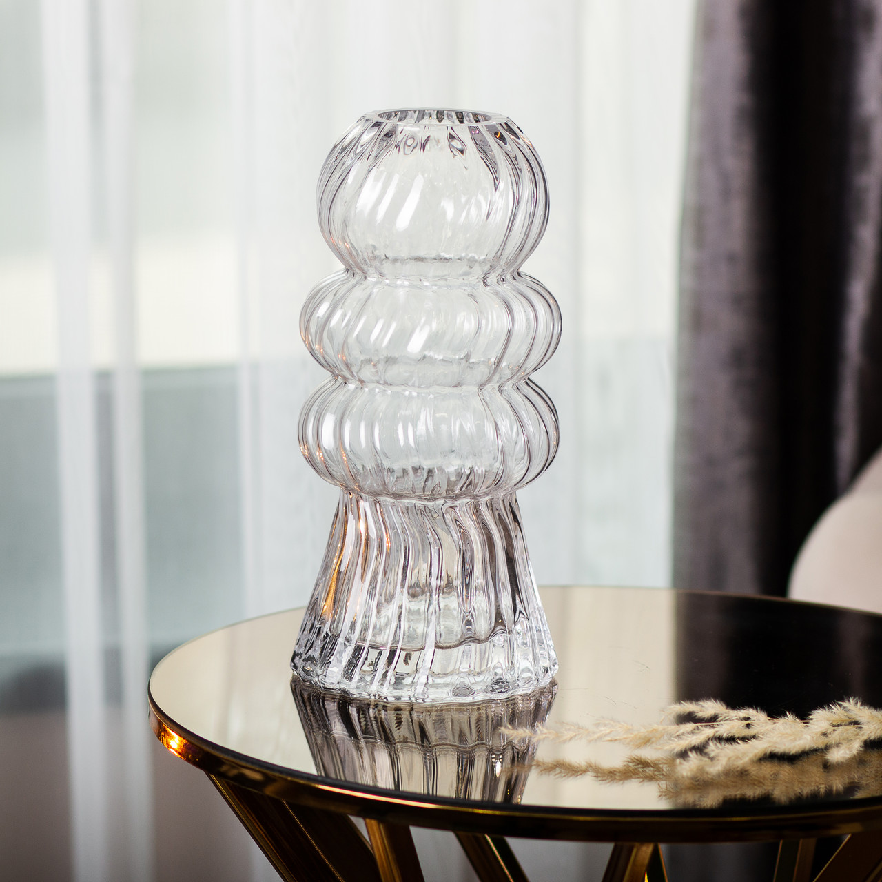 Скляна ваза 24,5 см HP-1727 - Зображення 3