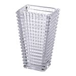 Прямокутна декоративна ваза для квітів із скла, 17 см HP-1721