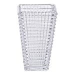 Прямокутна декоративна ваза для квітів із скла, 17 см HP-1721 - Зображення 3