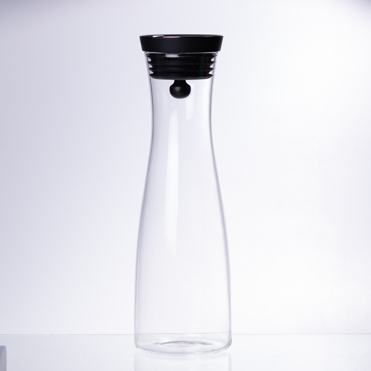 Скляний графин з кришкою 1.2 (л) для води, соку, лимонаду HP-19-43 - Зображення 1