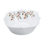 Столовий сервіз порцелянових квадратних тарілок на 6 персон 24 предмети білий HP23405 - Зображення 5