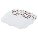 Столовий сервіз порцелянових квадратних тарілок на 6 персон 24 предмети білий HP23405 - Зображення 6