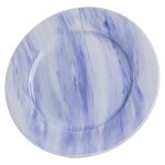 Столовий набір посуду 24 предмети на 6 осіб Marble Clara порцеляновий Синій MD-24-3B - Зображення 6