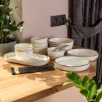 порцелянаовий білий столовий сервіз із 22 предметів на 6 осіб HP-15-1 - Зображення 9