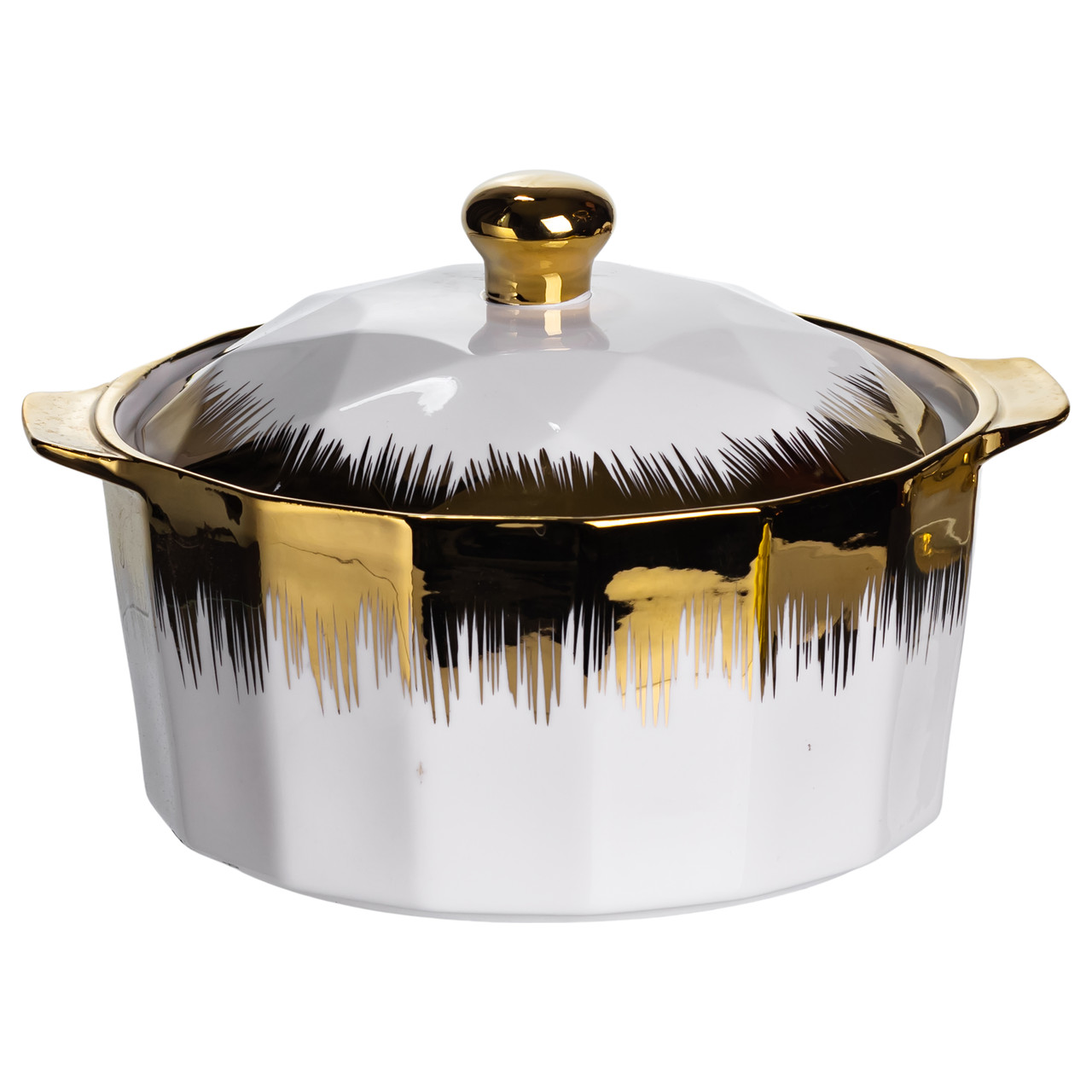 Суповий сервіз на 6 персон супниця 2 (л) на підставці з бульйонницями 300 (мл) тарілки для супу ML-T35 - Зображення 4