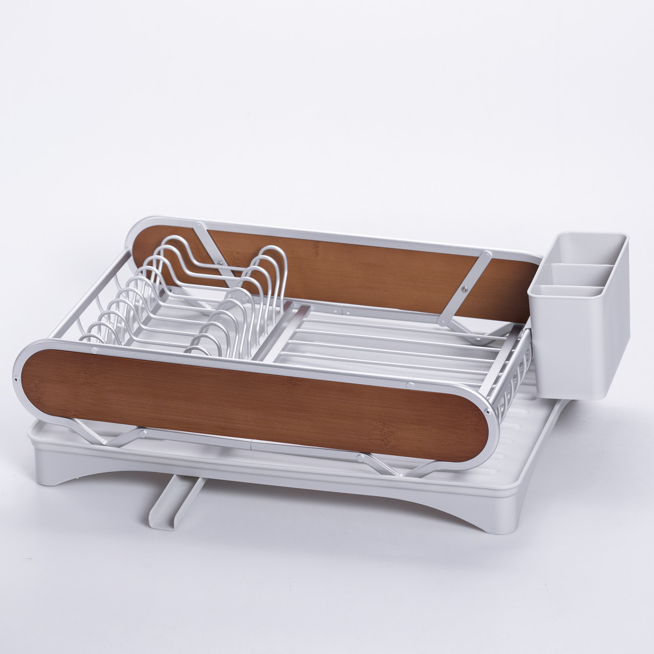 Сушарка для посуду алюмінієва з піддоном пластиковим 47x29x13 см HP-46-9-A - Зображення 3