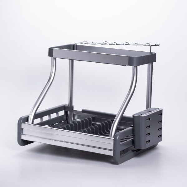Сушарка для посуду двоярусна з піддоном HP-46-7