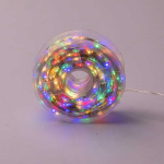 Світлодіодна гірлянда Роса нитка 500 LED, 50 м, біла нитка з пультом, мультиколір (500L50MWМL) - Зображення 3