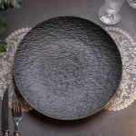 Тарілка сервірувальна порцелянова 30 см чорна HP-7-726 - Зображення 2