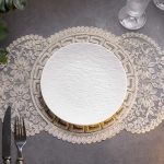 Тарілка сервірувальна порцелянова 25 см біла HP-7-723 - Зображення 2