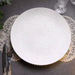 Тарілка сервірувальна порцелянова кругла 30 см біла HP-7-722 - Зображення 2