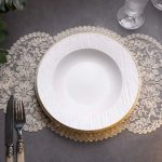 Тарілка супова порцелянова 23 см біла HP-7-724 - Зображення 2