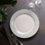 Тарілка сервірувальна порцелянова 26.5 см з орнаментом HP-7-738 - Зображення 2