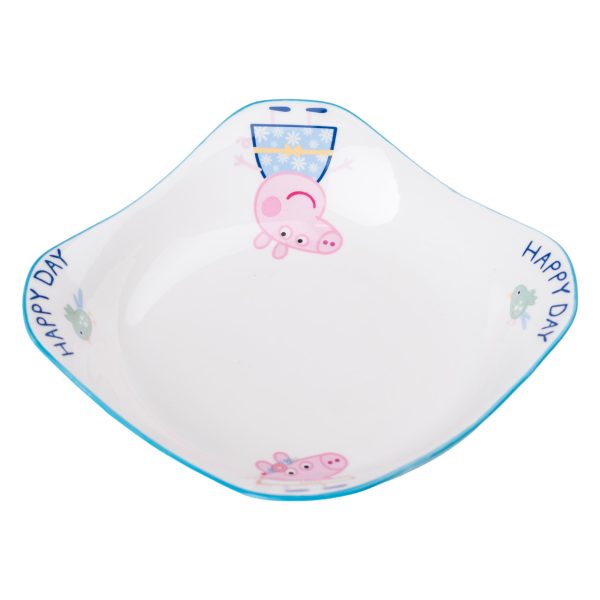 порцелянова глибока глибока квадратна тарілка для дітей 350 мл HP-15-16