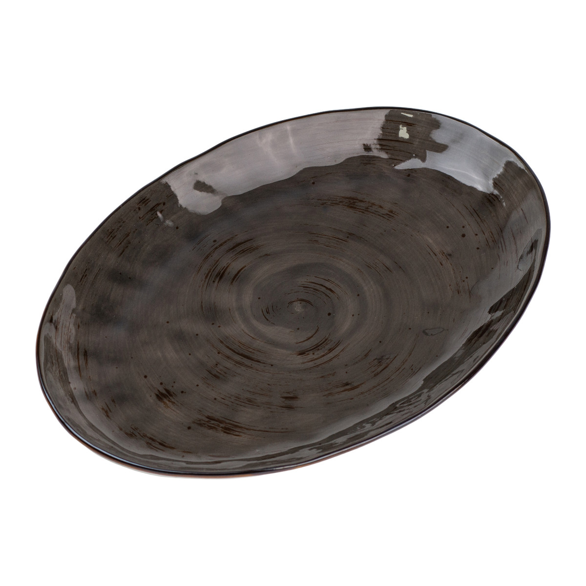 Тарілка порцелянова плоска овальна 35 х 23.5 см сервірувальне блюдо для нарізки Lugi HP23392 - Зображення 2