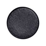 Тарілка порцелянова 25 см плоска чорна HP-7-735