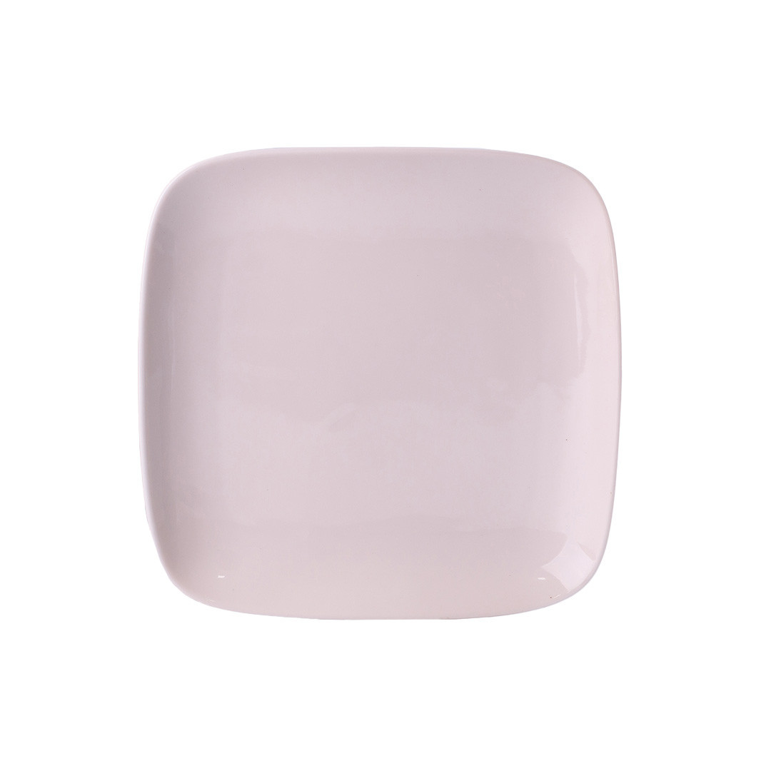 tarelka_podstavnaya_kvadratnaya_iz_farfora_20_sm_bolshaya_belaya_ploskaya_tarelka-1 Тарілка обідня квадратна з порцеляни 20х20 см біла HP602 - Зображення 1