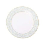 Тарілка сервірувальна порцелянова 26.5 см з орнаментом HP-7-738