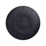 Тарілка сервірувальна порцелянова 25 см чорна HP-7-727