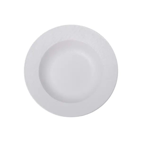 Порцелянова супова тарілка 23 см біла HP-7-724