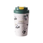 Термочашка Panda з порцелянаовою колбою 380 мл Зелена HP-14-12GR