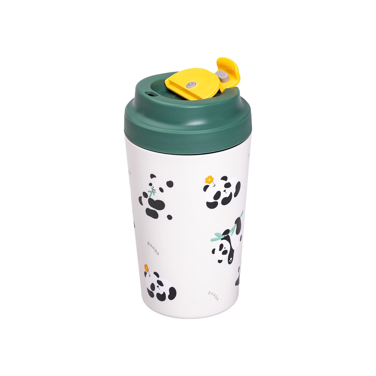 Термочашка Panda з порцелянаовою колбою 380 мл Зелена HP-14-12GR - Зображення 4
