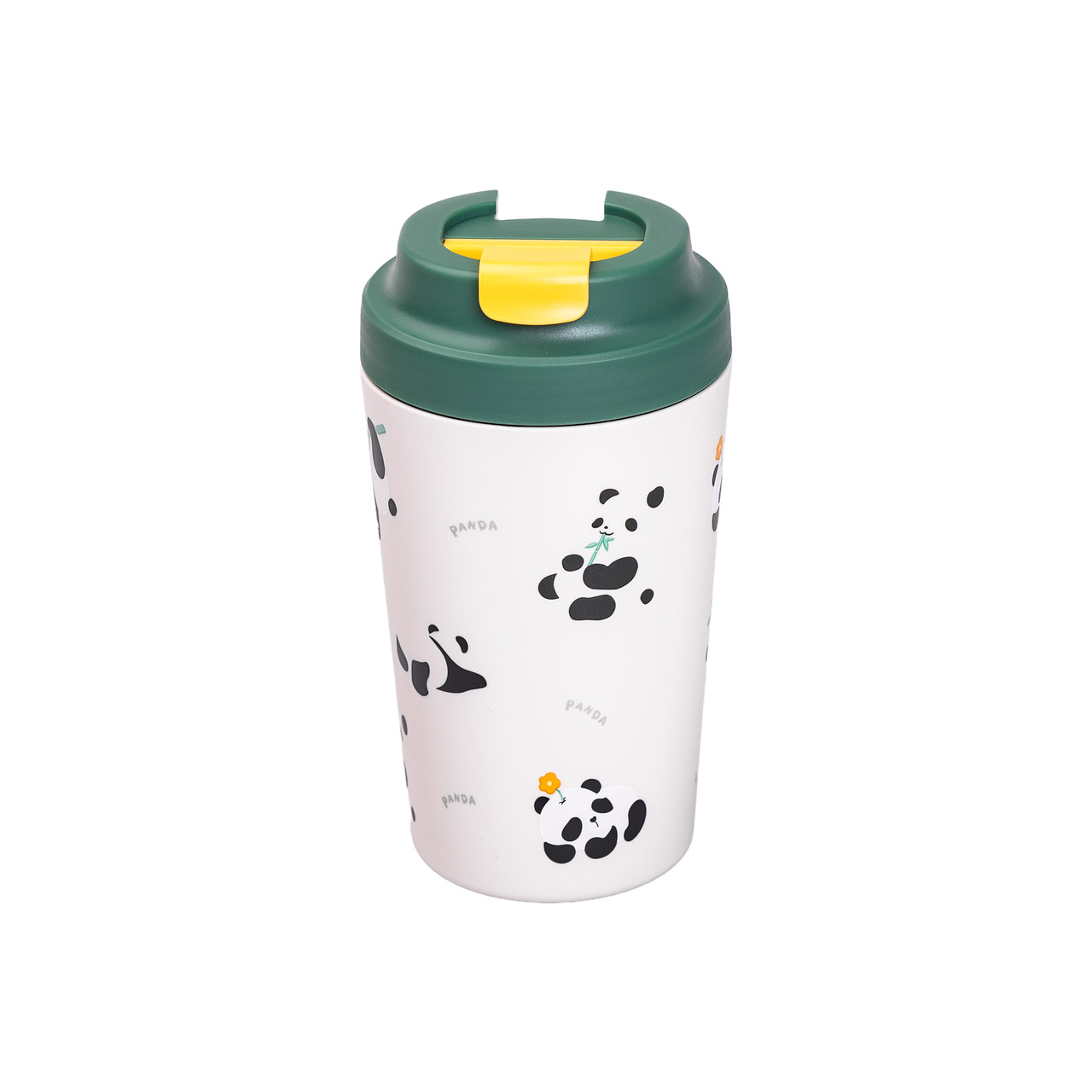 Термочашка Panda з порцелянаовою колбою 380 мл Зелена HP-14-12GR - Зображення 5