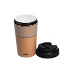 Термочашка Вишиванка з порцелянаовою колбою 380 мл помаранчева HP-14-50O - Зображення 2