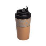 Термочашка Вишиванка з порцелянаовою колбою 380 мл помаранчева HP-14-50O - Зображення 3