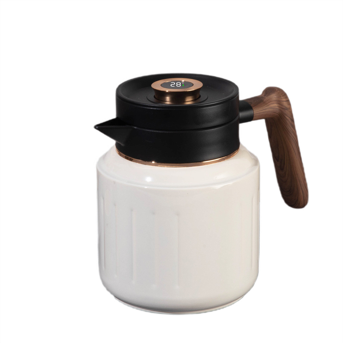 Чайник термос з індикатором температури та заварником 1 л білий HP-14-51W - Зображення 1