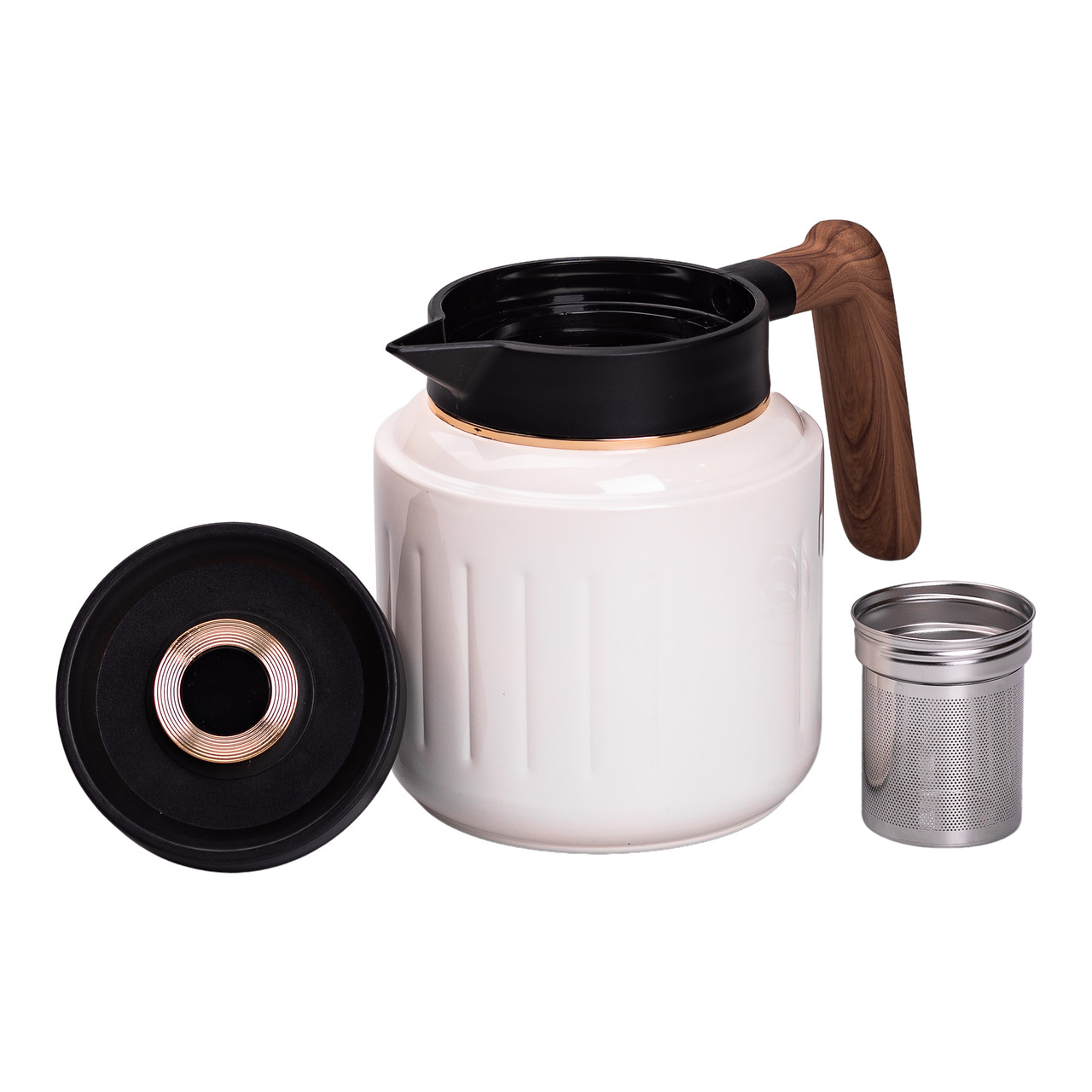 Чайник термос з індикатором температури та заварником 1 л білий HP-14-51W - Зображення 3