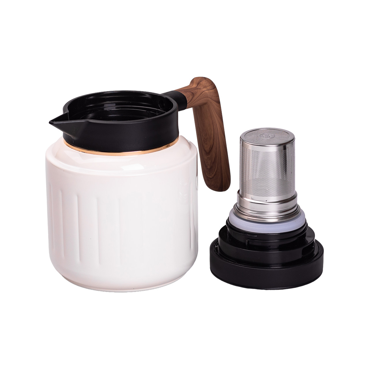 Чайник термос з індикатором температури та заварником 1 л білий HP-14-51W - Зображення 4