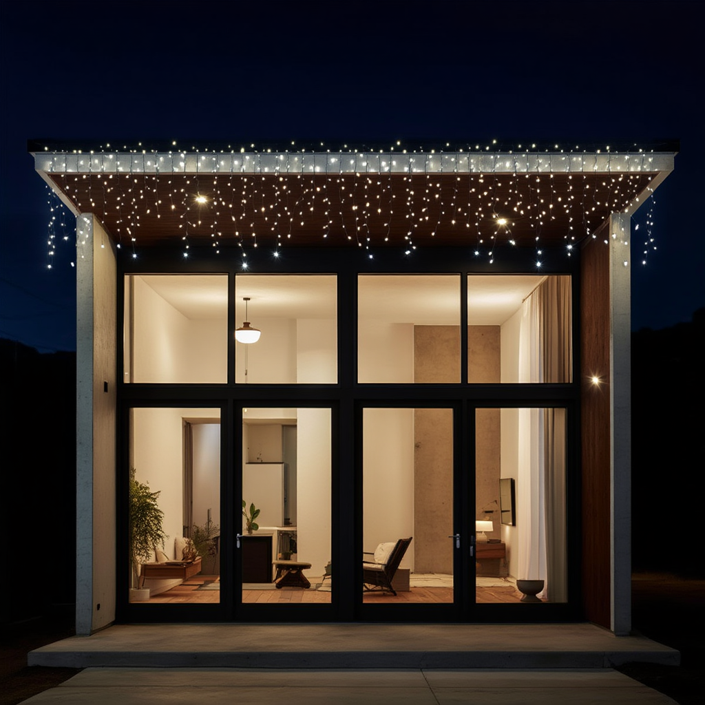 Вулична гірлянда Бахрома 12 м 200 LED білий провід Білий 12MWW - Зображення 2