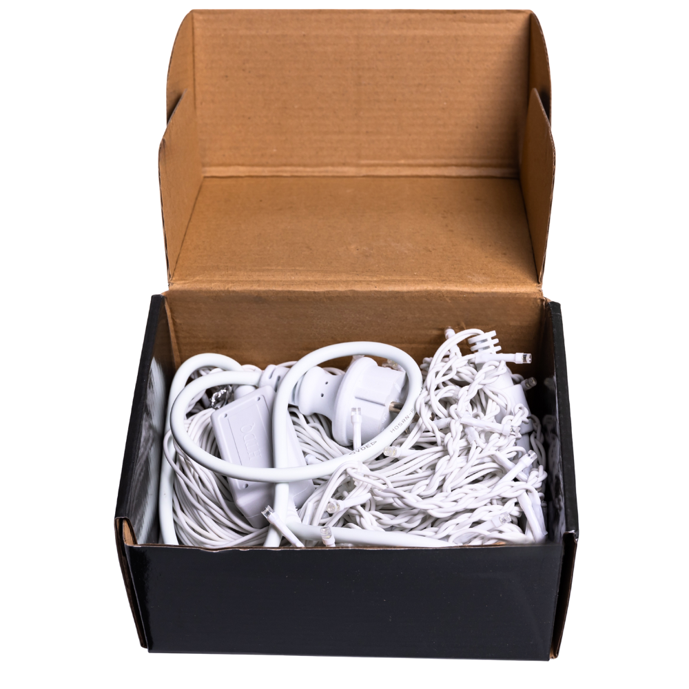 Вулична гірлянда Бахрома 12 м 200 LED білий провід Білий 12MWW - Зображення 6