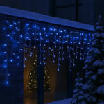 Вулична гірлянда Бахрома 12 м 200 LED білий провід Синій 12MWBL - Зображення 2