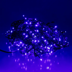 Вулична гірлянда бахрома 12 м 200 led чорний провід Синій 12MBBL - Зображення 3