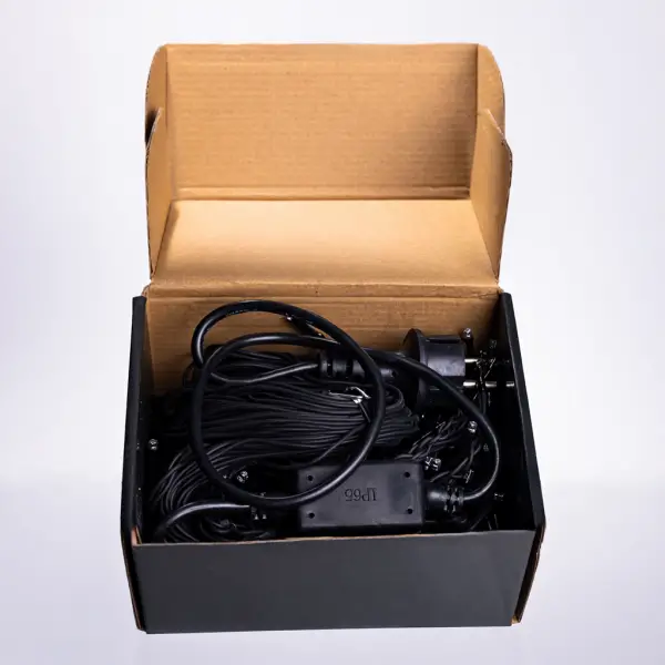 Вулична гірлянда бахрома 12 м 200 led чорний провід Синій 12MBBL - Зображення 5