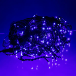 Вулична гірлянда Бахрома 20 м 335 LED гірлянда штора чорний провід Синій 20MBBL - Зображення 3