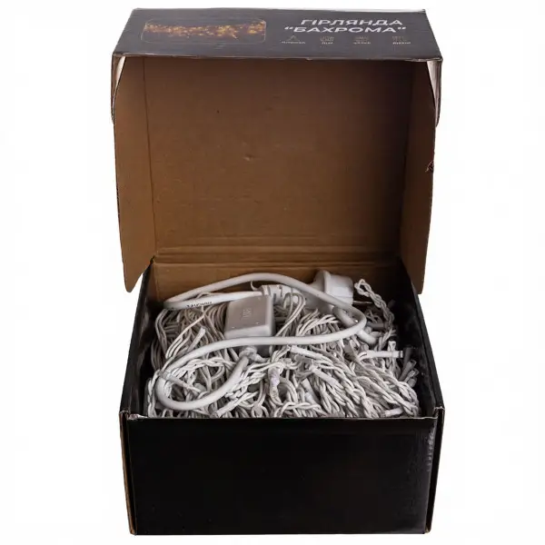 Вулична гірлянда Бахрома 25 м 405 LED гірлянда штора білий провід Синій 25MWBL - Зображення 4